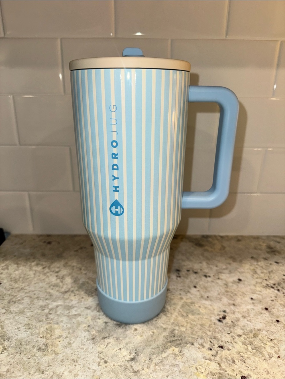 Hydrojug 40 oz blue stripe Amazon Exclusive